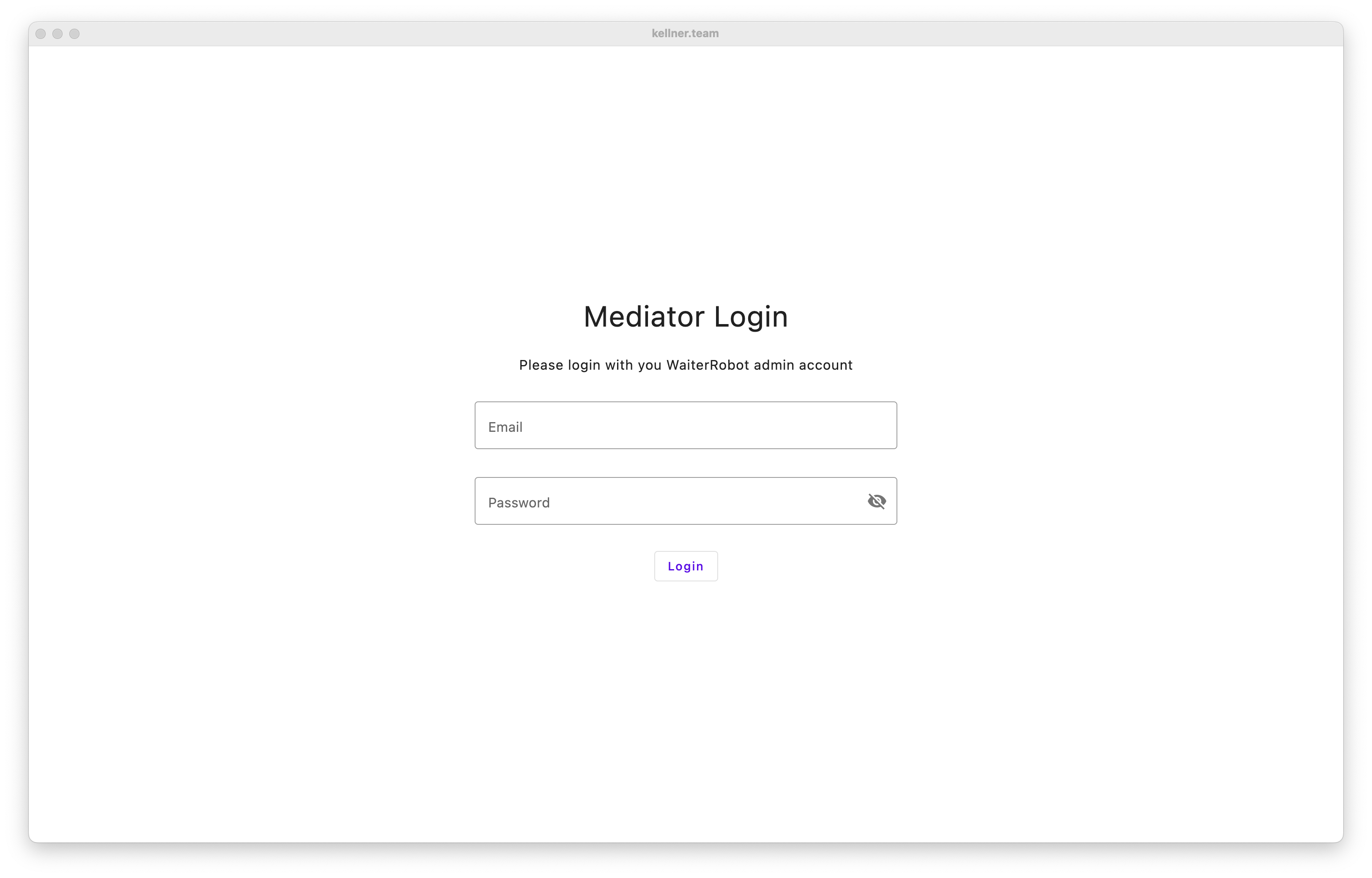 Login Desktop App